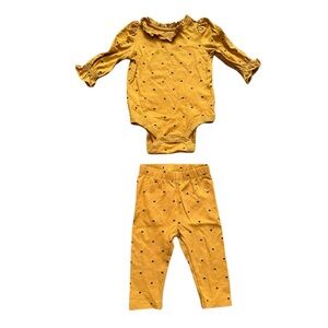Baby Gap Bodysuit and Legging Heart Print Matching Set